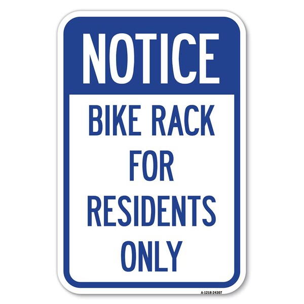 Signmission Safety Sign, 12 in Height, Aluminum, 18 in Length, 24307 A-1218-24307 - main